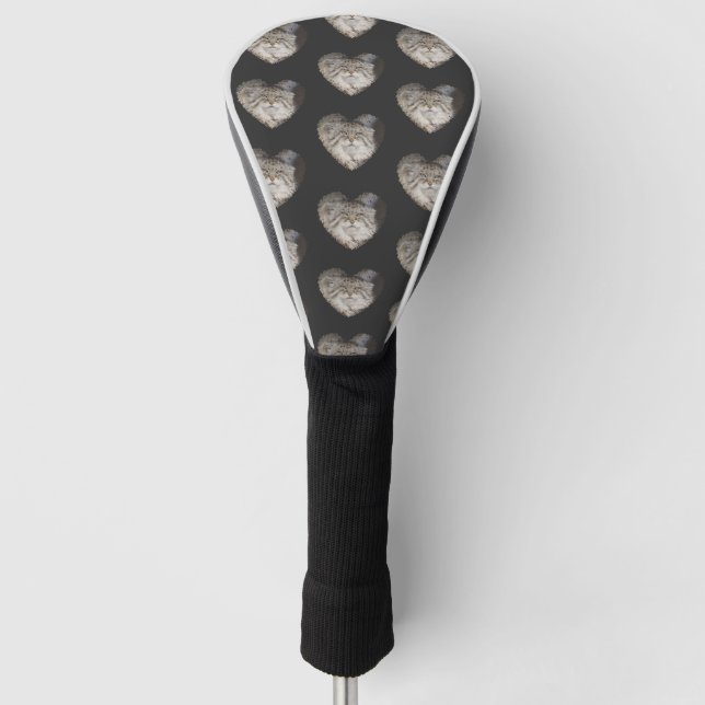 Pallat Cat Heart Golf Headcover (Vorderseite)