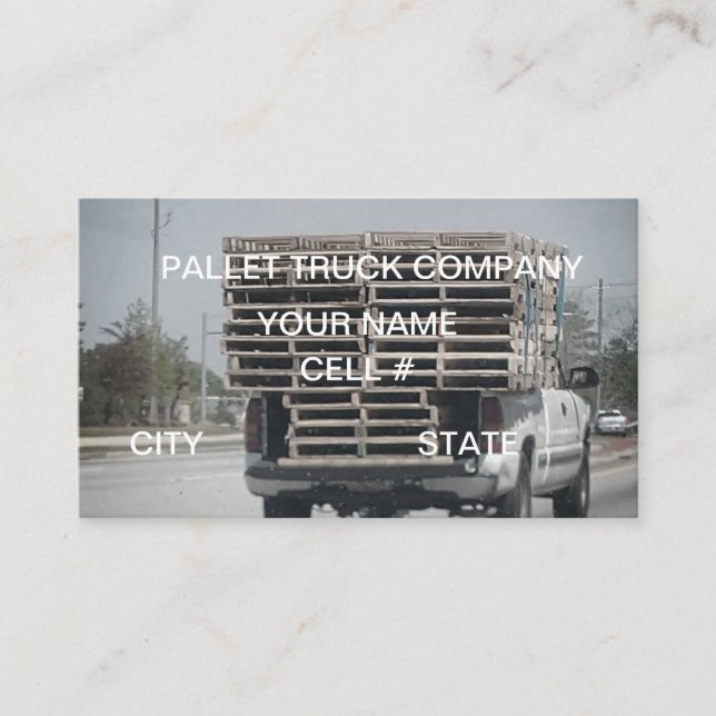 Pallets Business Card Visitenkarte (Vorderseite)