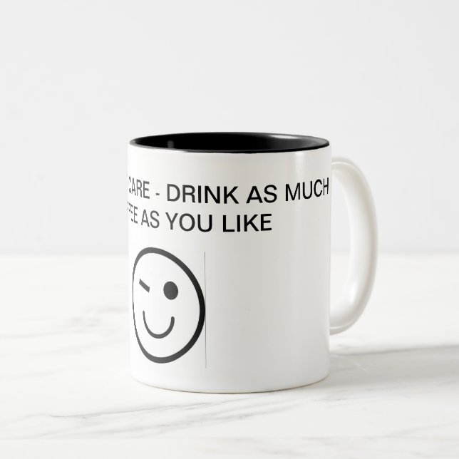 PALLIATIVE PFLEGE - GETRÄNKEN SIE SO VIEL KAFFEE W ZWEIFARBIGE TASSE (VorderseiteRechts)