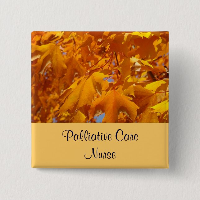 Palliative Sorgfalt-Krankenschwesterknöpfe goldene Button (Vorderseite)