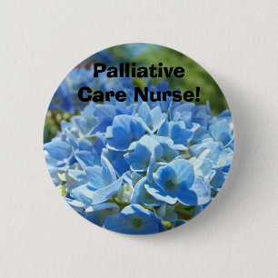 Palliativmedizin-Krankenschwester! knöpft Button