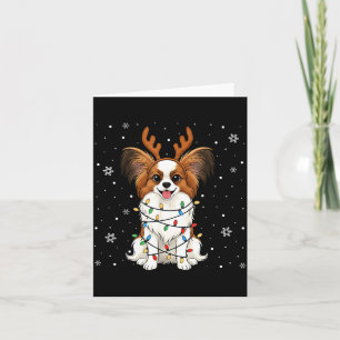Pallon Hund Weihnachtslichter Rentier Lustige Weih Karte