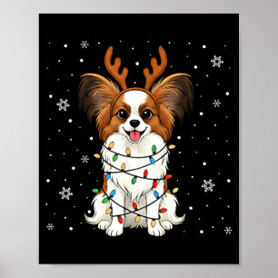 Pallon Hund Weihnachtslichter Rentier Lustige Weih Poster