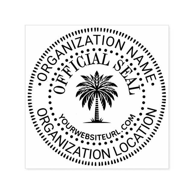 Palm #1 Generic Custom Offiziell Siegel Name Loc U Permastempel (Design)