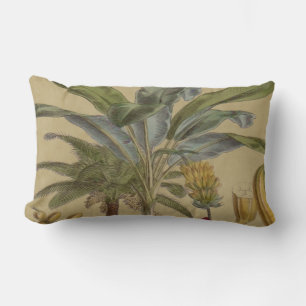 Palm Antique Tropical Frucht Botanische Kunst Lendenkissen