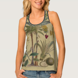 Palm Antique Tropical Frucht Botanische Kunst Tanktop