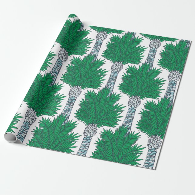 Palm Baum nahtloses Muster. Geschenkpapier (Ungerollt)