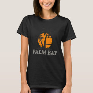Palm Bay Florida Beach Vacacation Palm Retro T-Shirt