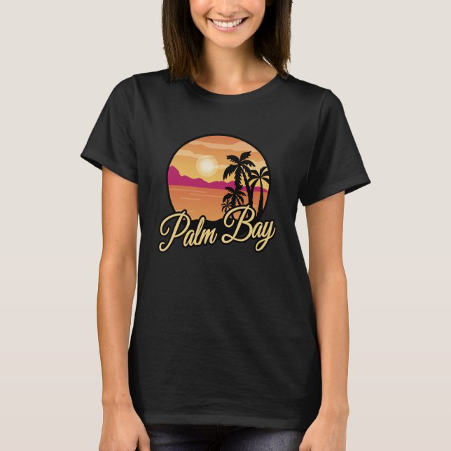 Palm Bay Florida Souvenir Florida Urlaub T-Shirt (Vorderseite)