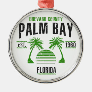 Palm Bay Ornament Aus Metall