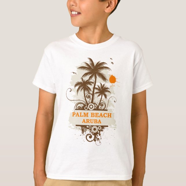 Palm Beach Aruba T-Shirt (Vorderseite)