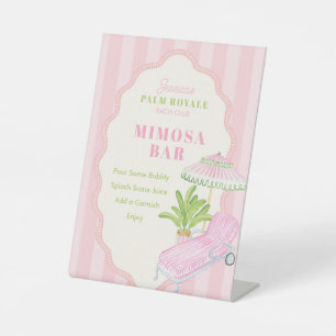Palm Beach Bach Club Mimosa Bar Sockelschild