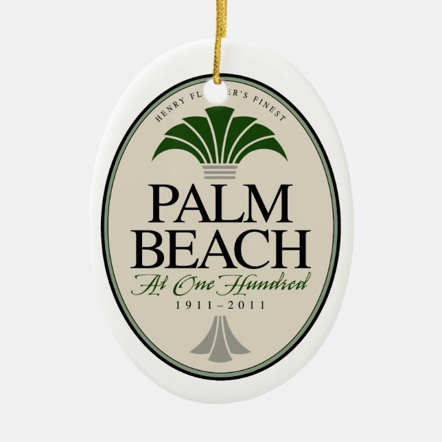 Palm Beach bei Verzierung 100 Keramikornament (Vorne)