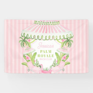 Palm Beach Cabana Bach Club Junggesellinnenabsch Banner