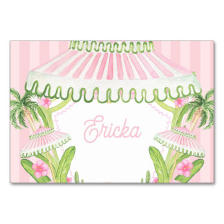 Palm Beach Cabana Platzkarte Tischnummer