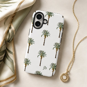 Palm Beach Chic Resort Stilvolles Monogramm iPhone 16 Hülle
