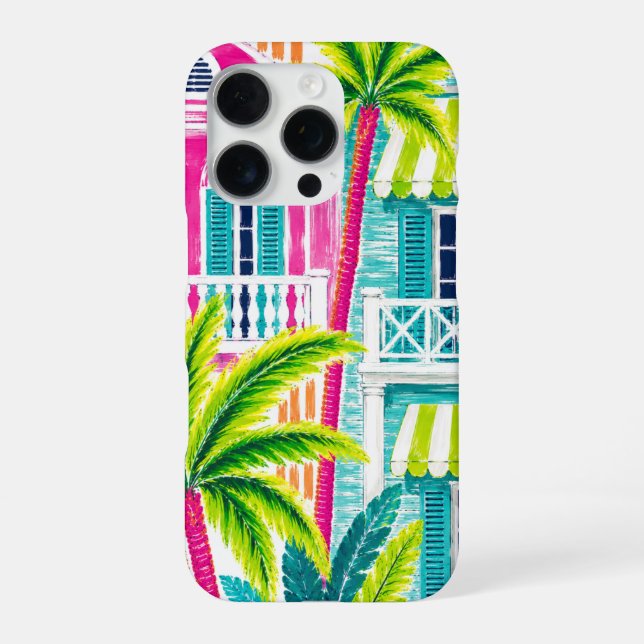 Palm Beach Color Crush Tropisch  iPhone Hülle (Rückseite)