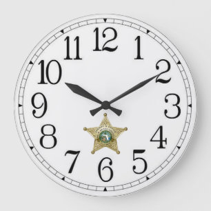 Palm Beach County Florida Sheriff-Uhr Große Wanduhr