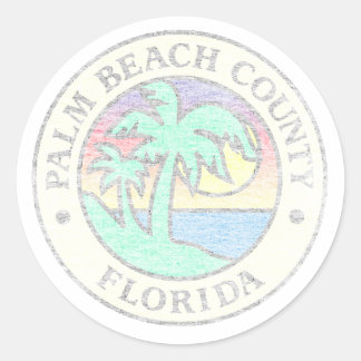 Palm Beach County Runder Aufkleber