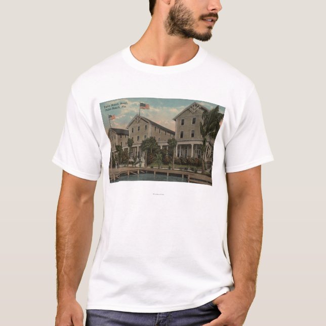 Palm Beach, FL - Außenansicht des Palm Beach T-Shirt (Vorderseite)