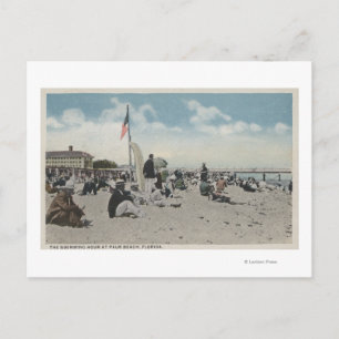 Palm Beach, FL - Die Schwimm-Stunde Postkarte