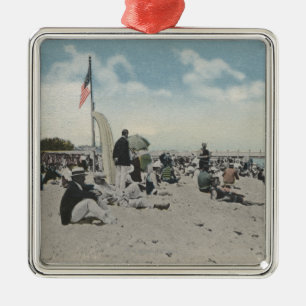 Palm Beach, FL - die schwimmende Stunde Ornament Aus Metall