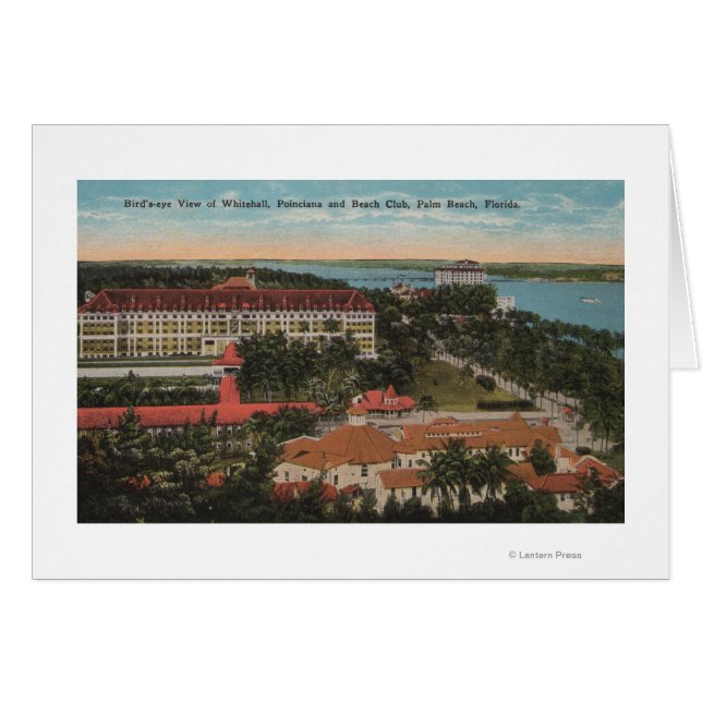 Palm Beach, FL - Whitehall, Poinciana, Beach (Vorderseite (Horizontal))