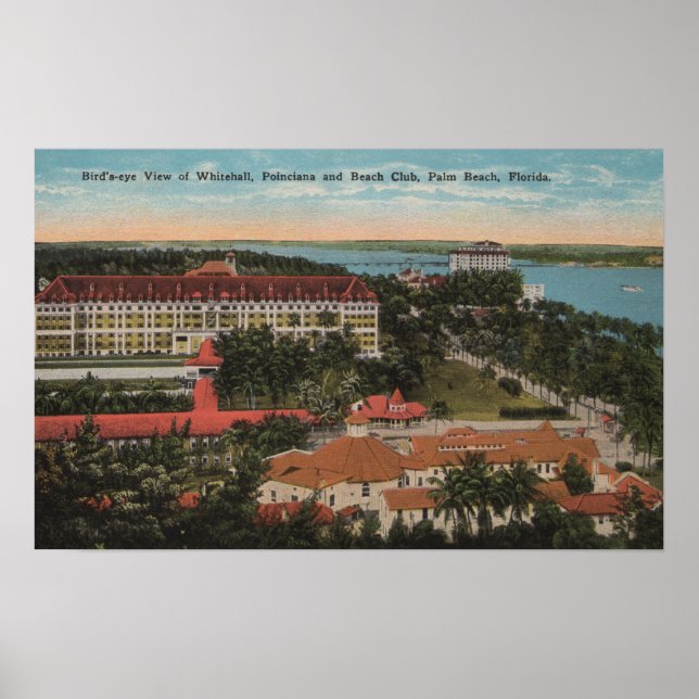 Palm Beach, FL - Whitehall, Poinciana, Beach Poster (Vorne)
