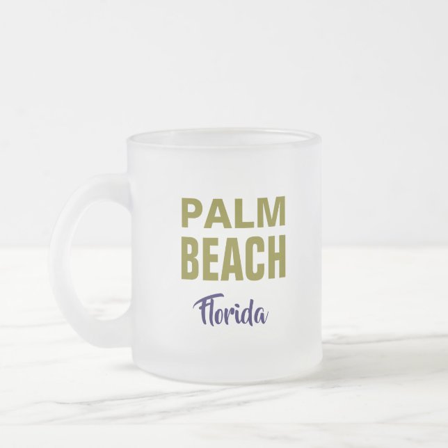 Palm Beach Florida Coffee Mug Mattglastasse (Links)