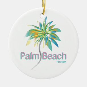 Palm Beach, Florida Keramik Ornament