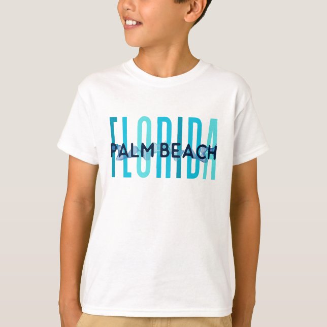 Palm Beach Florida (Ozeanwelle) T-Shirt (Vorderseite)