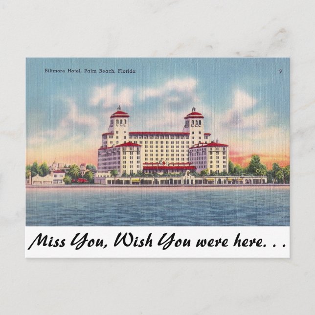 Palm Beach, Florida Postkarte (Vorderseite)