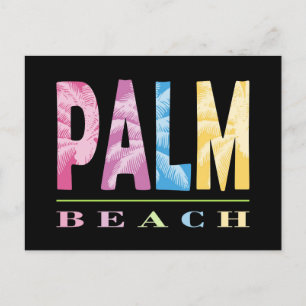 Palm Beach Florida Tropical Travel Postkarte