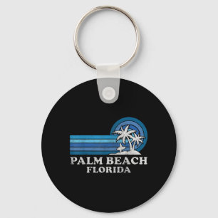 Palm Beach Florida Vintage Familien Sommerurlaub Schlüsselanhänger