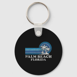 Palm Beach Florida Vintager Familienurlaub Schlüsselanhänger