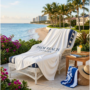 Palm Beach Florida - Vornehm-Küstlerisch Fleecedecke