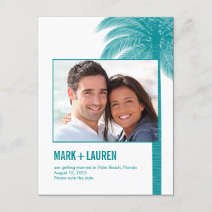 Palm Beach Foto Save the Date Karte