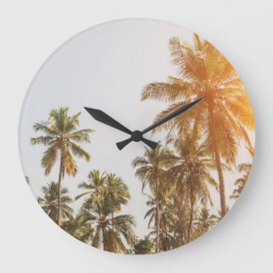 Palm Beach Landschaftliche Aussicht Große Wanduhr