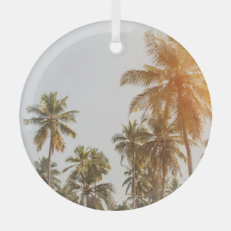 Palm Beach Landschaftliche Aussicht Ornament Aus Glas