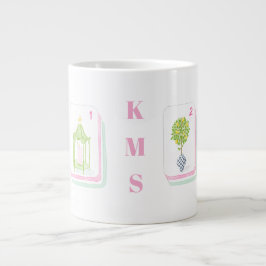 Palm Beach Mahjong-Kachel Personalized 15 Oz Jumbo-Tasse