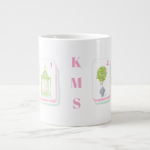 Palm Beach Mahjong-Kachel Personalized 15 Oz Jumbo-Tasse