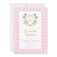 Palm Beach Monogram Wappen Bachelorette Wochenende