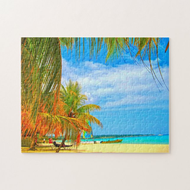 Palm Beach Montego Bay Jamaika. Puzzle (Horizontal)