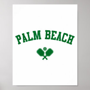 Palm Beach Pickleball Grün Poster