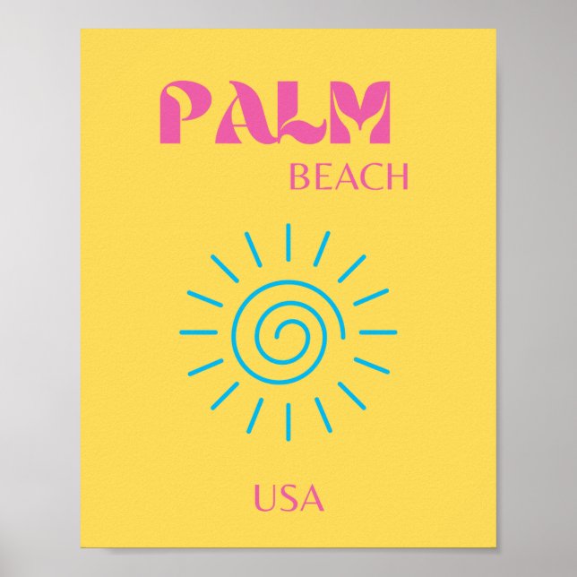 PALM BEACH POSTER (Vorne)