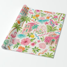 Palm Beach Preppy-Geschenkpapier