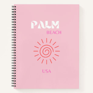 Palm Beach, Preppy, Preppy Room, rosa Notizbuch