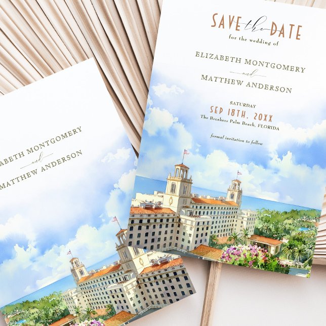 Palm Beach Save the Date Karte The Breakfast Resor (Von Creator hochgeladen)
