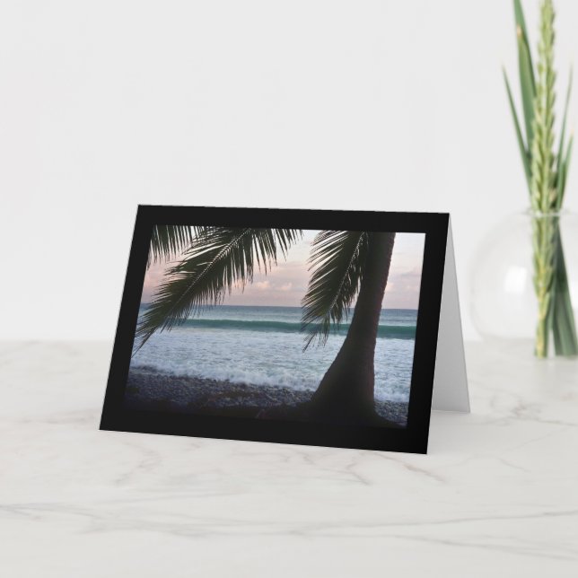 Palm Beach Scene Card Karte (Vorderseite)