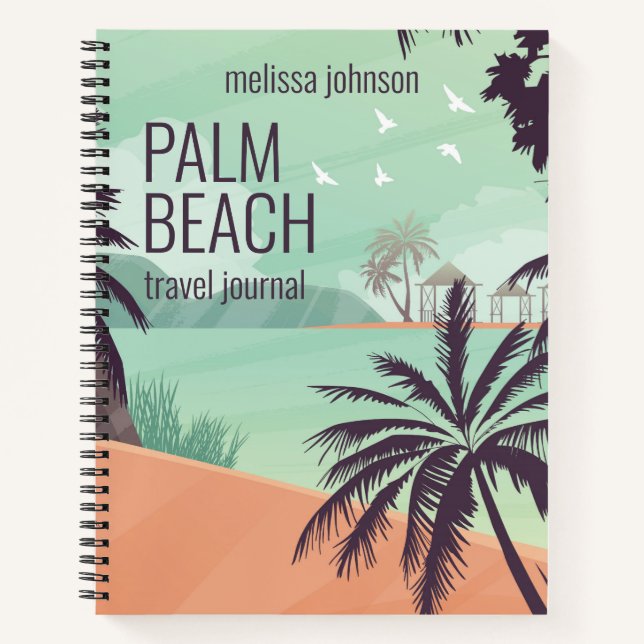 Palm Beach Travel Notizbuch (Vorderseite)